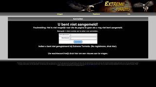 
                            3. Extreme Torrents : Aanmelden