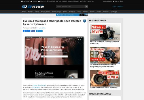 
                            8. EyeEm, Fotolog and other photo sites affected by security breach ...