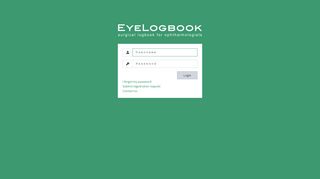 
                            12. EyeLogbook - Login