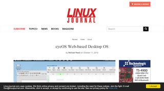 
                            11. eyeOS Web-based Desktop OS | Linux Journal