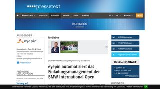 
                            12. eyepin automatisiert das Einladungsmanagement der BMW ...