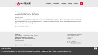 
                            6. eyepin® eMarketing Software - Media Database - mediamid