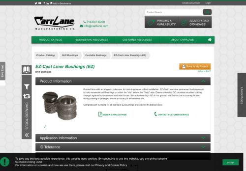 
                            11. EZ-Cast Liner Bushings (EZ) | Carr Lane