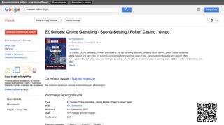 
                            7. EZ Guides: Online Gambling - Sports Betting / Poker/ Casino / Bingo
