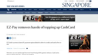 
                            4. EZ-Pay removes hassle of topping up CashCard, Transport News ...