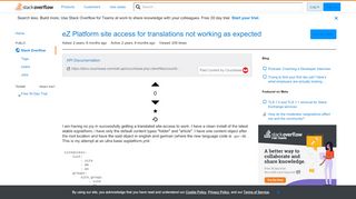 
                            11. eZ Platform site access for translations not working as expected ...