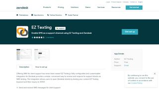 
                            12. EZ Texting App Integration with Zendesk Support