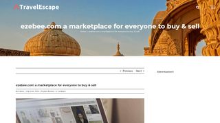 
                            10. ezebee.com a marketplace for everyone to buy & sell - TravelEscape