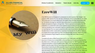 
                            7. Ezee Will - Allied Financial Services Private Limited