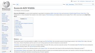 
                            11. Ezemvelo KZN Wildlife - Wikipedia