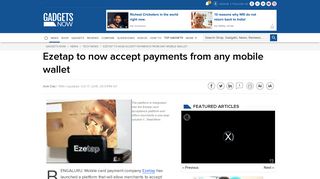 
                            3. Ezetap to now accept payments from any mobile wallet - Latest News ...