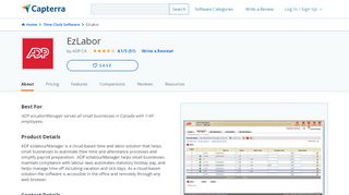 
                            11. EzLabor Reviews and Pricing - 2019 - Capterra