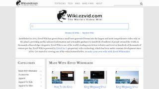 
                            1. Ezvid Wiki: The World's Video Wiki