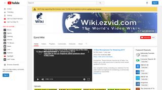 
                            2. Ezvid Wiki - YouTube