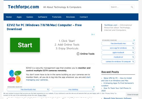 
                            10. EZVIZ for PC (Windows 7/8/10/Mac) Computer - Free Download ...