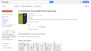 
                            7. F. Scott Barker's Access 2002 Power Programming