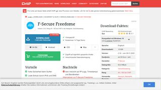 
                            4. F-Secure Freedome Download – kostenlos – CHIP