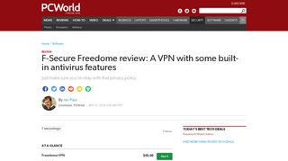 
                            10. F-Secure Freedome review: A VPN with some built-in antivirus ...