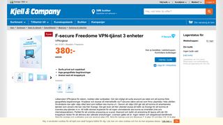 
                            9. F-secure Freedome VPN-tjänst 3 enheter - Antivirus & säkerhet ...