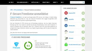 
                            5. F-Secure Freedome - VPNinfo.dk