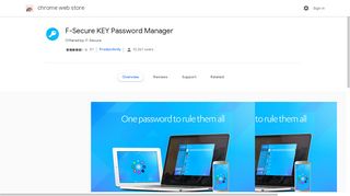 
                            9. F-Secure KEY Password Manager - Google Chrome