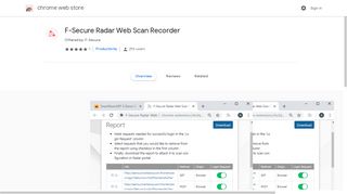 
                            6. F-Secure Radar Web Scan Recorder - Google Chrome