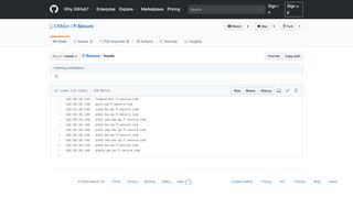 
                            10. F-Secure/hosts at master · CNMan/F-Secure · GitHub