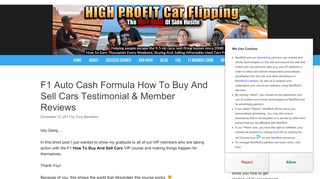 
                            10. F1 Auto Cash Formula How To Buy And Sell Cars Testimonial ...