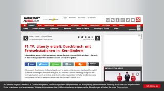 
                            7. F1 TV: Liberty erzielt Durchbruch mit Fernsehstationen in Kernländern