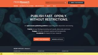 
                            10. F1000Research - An innovative open access publishing platform ...