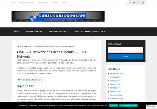 
                            10. F15D → A Network das Redes Sociais → F15D Network