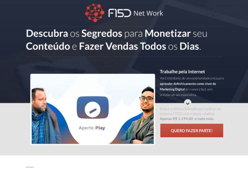 
                            6. F15D Network | Plano Vitalício - Plano Mensal | Baixe seu E-book Grátis