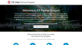 
                            12. F5 Unity Partner Program