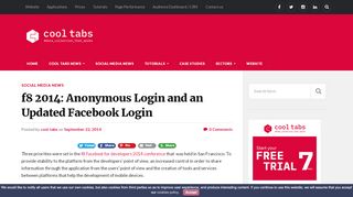 
                            4. f8 2014: Anonymous Login and an Updated Facebook Login