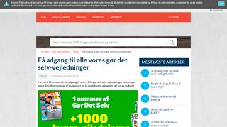 
                            8. Få adgang til alle artiklerne | Gør Det Selv