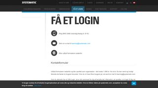 
                            5. Få et producent-login til Forløbsdatabasen - Systematic