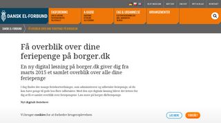 
                            9. Få overblik over dine feriepenge på borger.dk | Dansk El-Forbund