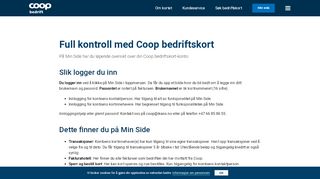 
                            9. Få oversikt på Min Side | Coop Bedrift