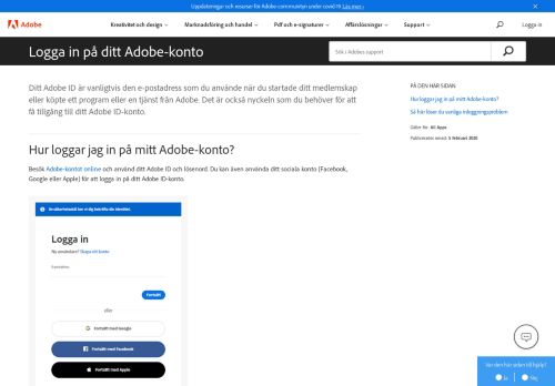 
                            4. Få tillgång till ditt Adobe ID-konto - Adobe Help Center