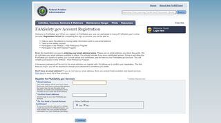 
                            5. FAASafety.gov Account Registration - FAA - FAASTeam - FAASafety.gov