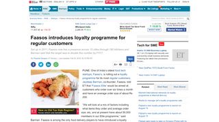
                            11. Faasos introduces loyalty programme for regular customers - The ...