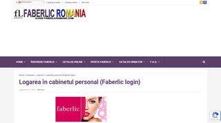 
                            5. Faberlic login - Logarea Faberlic şi activare cont în magazinul online