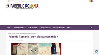 
                            7. Faberlic România: cum plasez comanda? - Faberlic România
