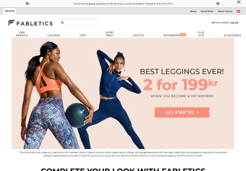 
                            11. Fabletics Danmark: Fitnesstøj, Træningstøj & Activewear