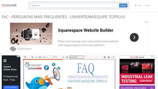 
                            13. FAC - PERGUNTAS MAIS FREQUENTES - UNIVERTEAM/EQUIPE ...