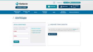 
                            8. Faça Login - Estácio Cursos Livres