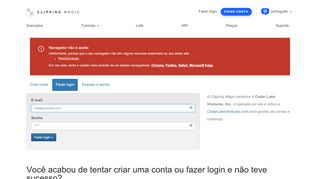 
                            1. Faça login ou crie uma conta - Clipping Magic