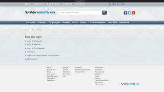 
                            12. Faça seu login | FGV DIREITO RIO