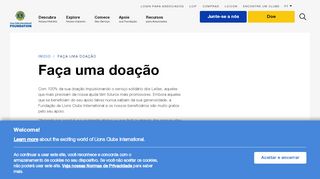 
                            6. Faça uma doação | Lions Clubs International