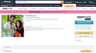 
                            6. Face Book Login de Neha G. V. Prakash Kumar sur Amazon Music ...